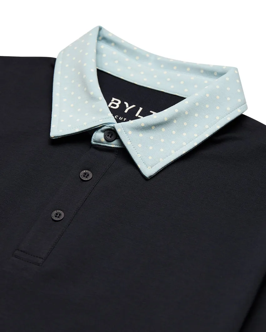 Drop-Cut: LUX Dotted Polo <!-- Size XXL -->