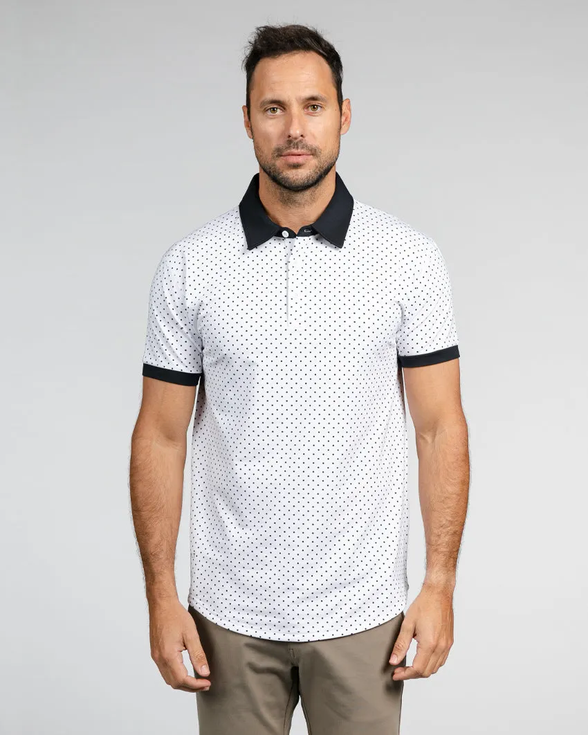 Drop-Cut: LUX Dotted Polo <!-- Size XXL -->