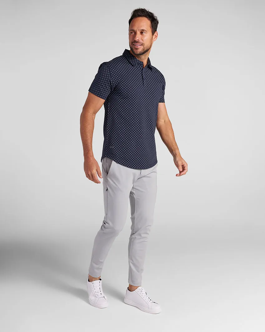 Drop-Cut: LUX Dotted Polo <!-- Size XXL -->