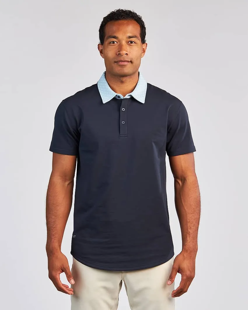 Drop-Cut: LUX Dotted Polo <!-- Size XXL -->