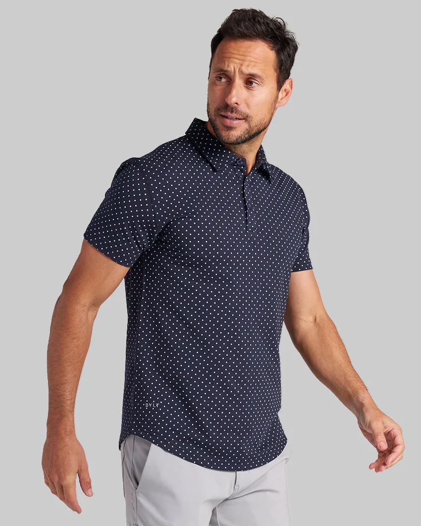 Drop-Cut: LUX Dotted Polo <!-- Size XXL -->