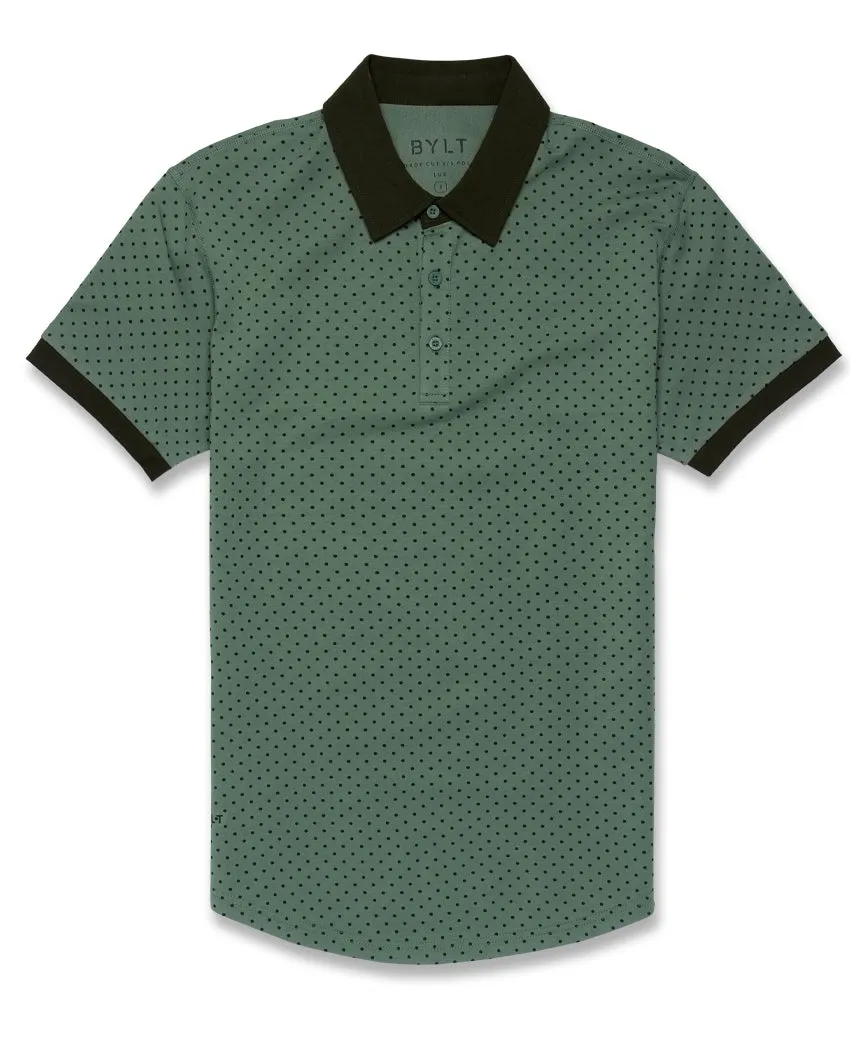 Drop-Cut: LUX Dotted Polo <!-- Size XXL -->