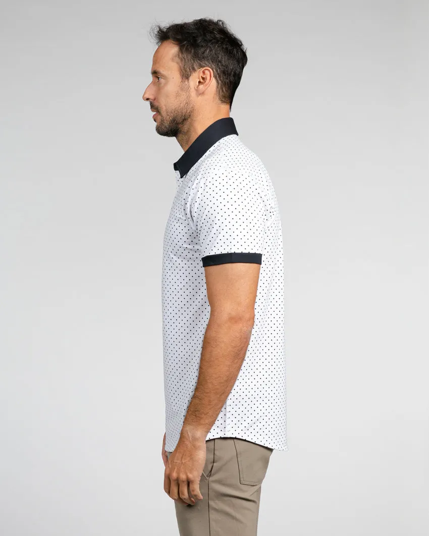 Drop-Cut: LUX Dotted Polo <!-- Size XXL -->