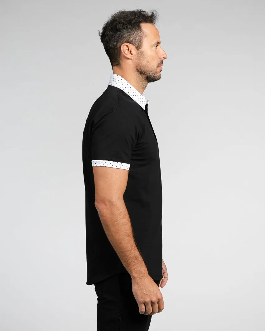 Drop-Cut: LUX Dotted Polo <!-- Size XXL -->