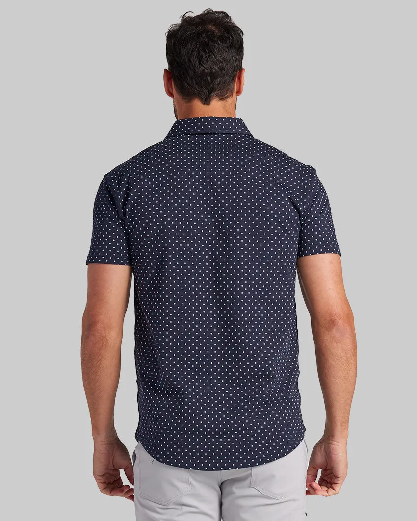 Drop-Cut: LUX Dotted Polo <!-- Size XXL -->