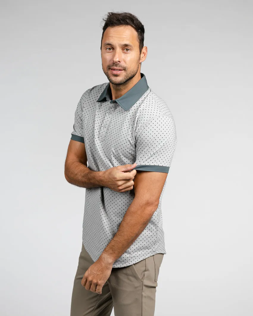 Drop-Cut: LUX Dotted Polo <!-- Size XXL -->