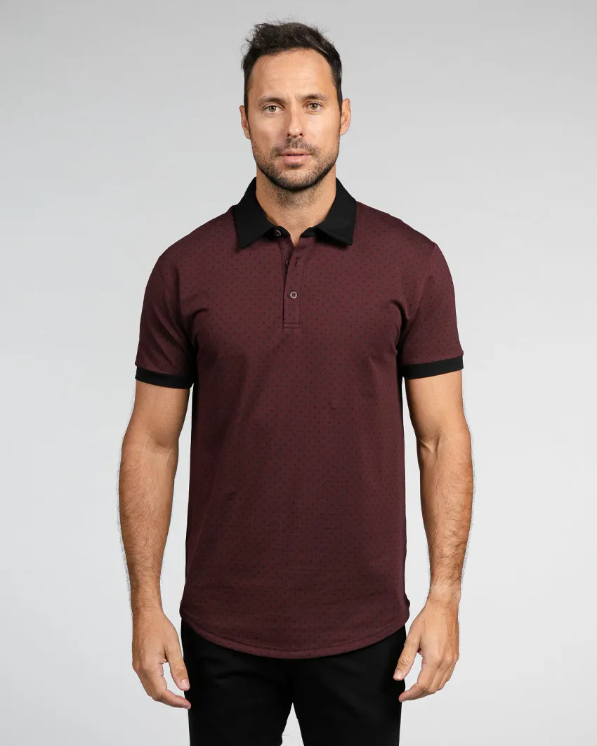 Drop-Cut: LUX Dotted Polo <!-- Size XXL -->