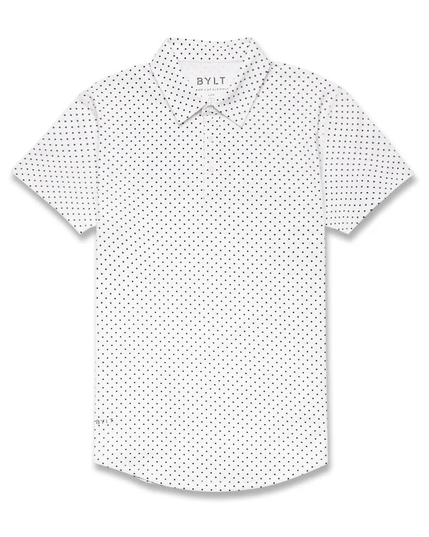 Drop-Cut: LUX Dotted Polo <!-- Size XXL -->