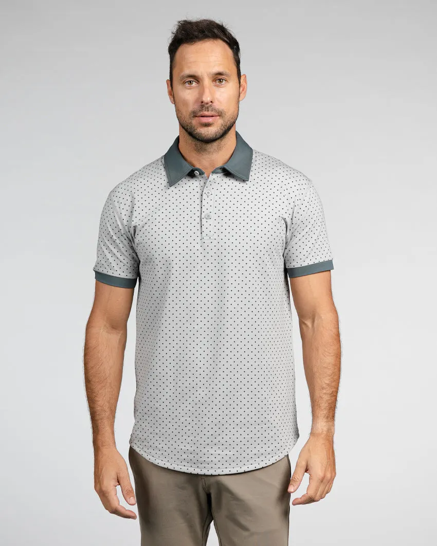 Drop-Cut: LUX Dotted Polo <!-- Size XXL -->