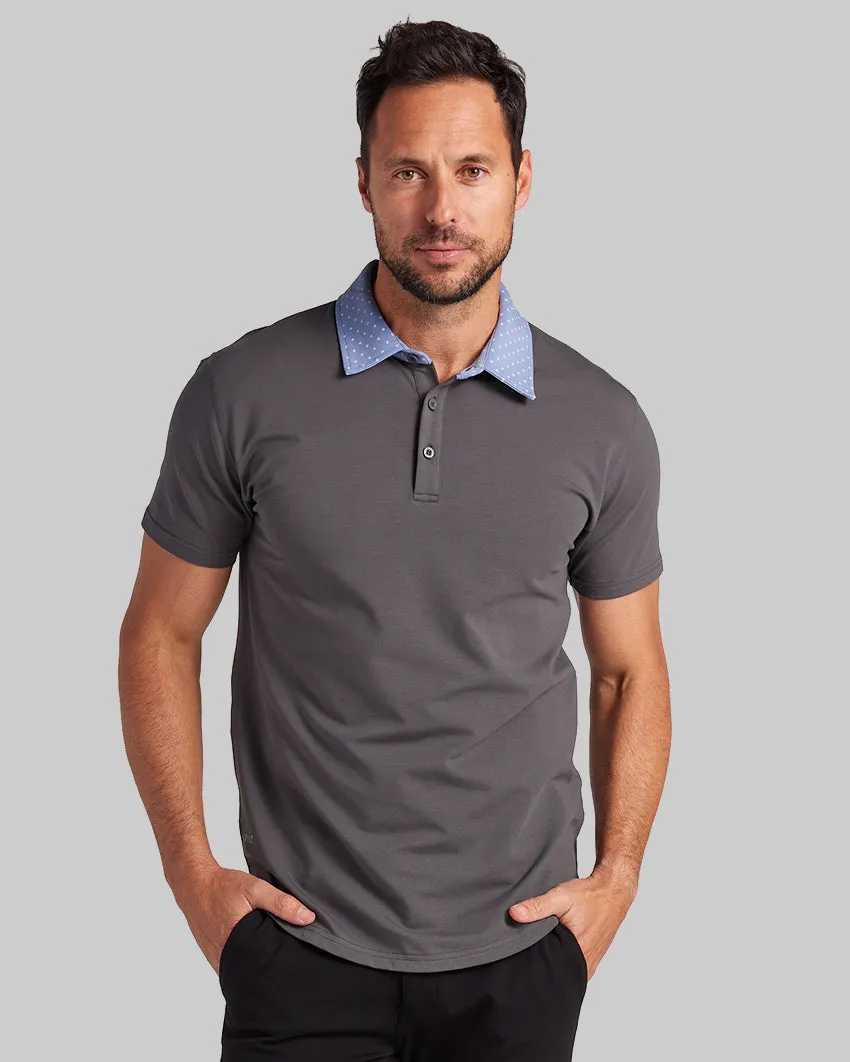 Drop-Cut: LUX Dotted Polo <!-- Size XXL -->