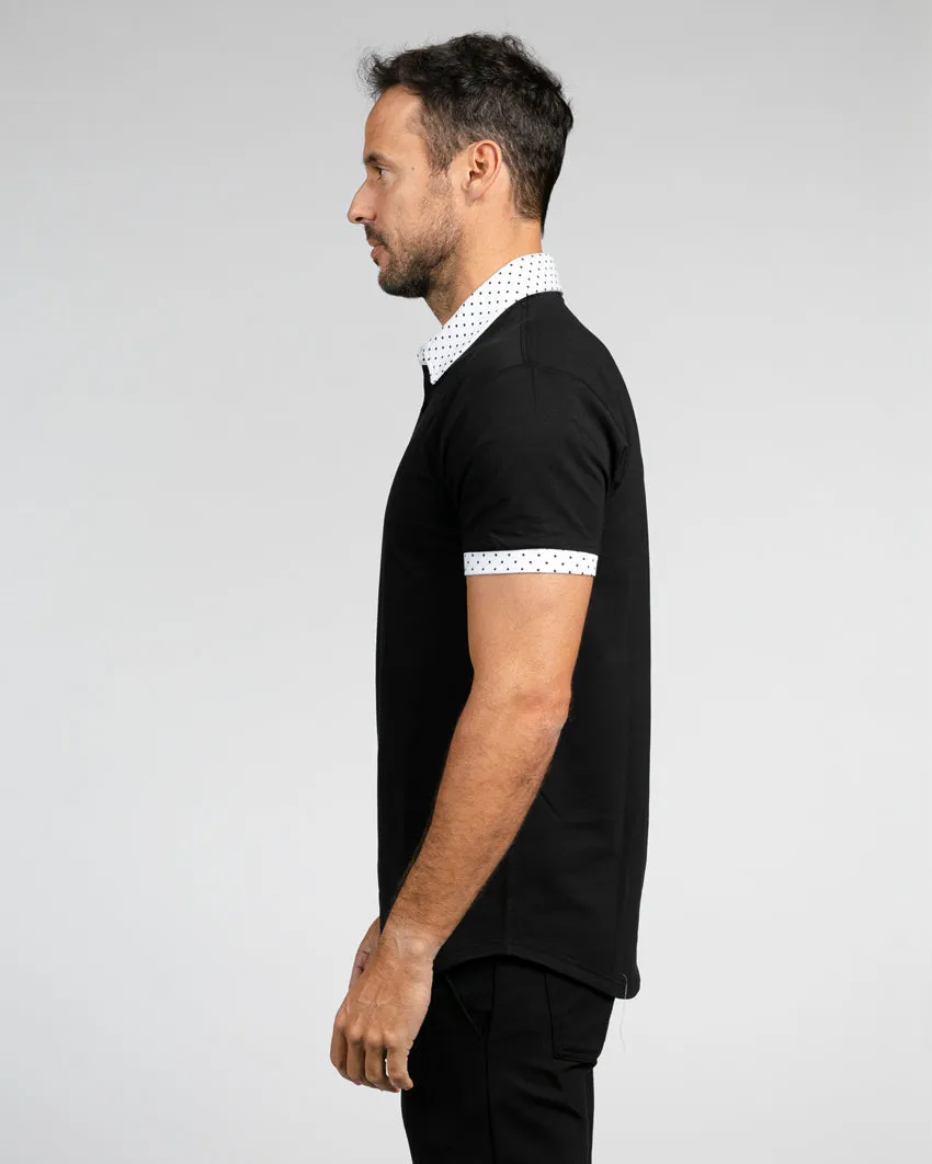 Drop-Cut: LUX Dotted Polo <!-- Size XXL -->