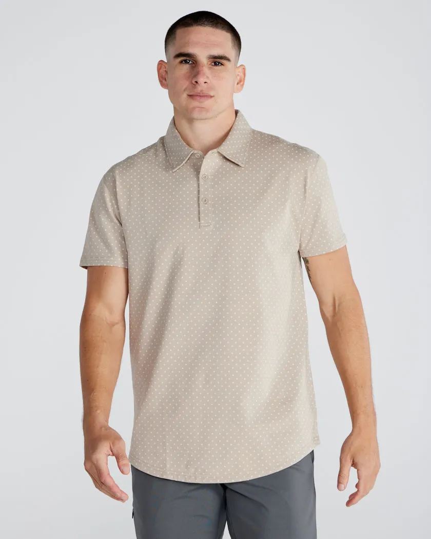 Drop-Cut: LUX Dotted Polo <!-- Size XXL -->