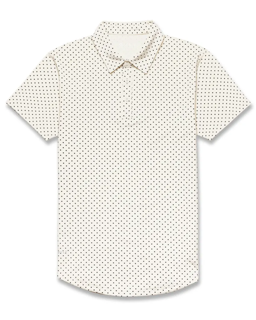 Drop-Cut: LUX Dotted Polo <!-- Size XXL -->