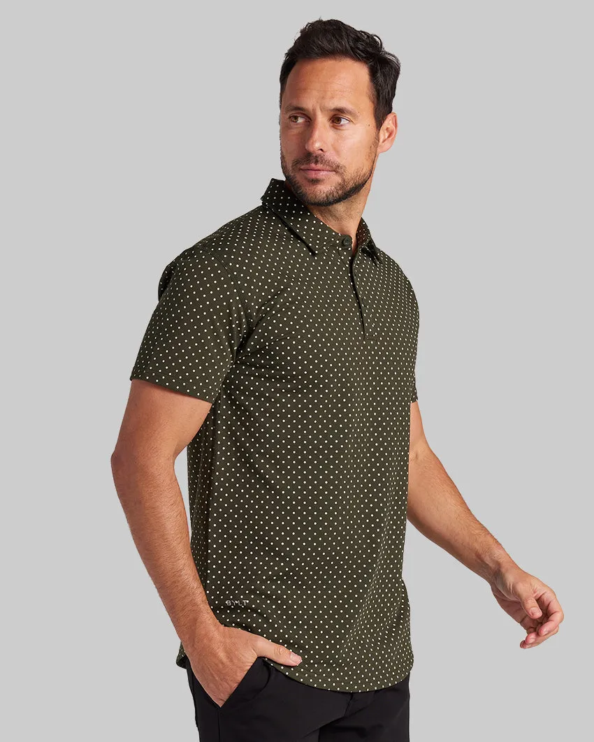 Drop-Cut: LUX Dotted Polo <!-- Size XXL -->