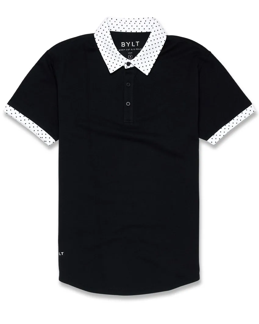 Drop-Cut: LUX Dotted Polo <!-- Size XXL -->