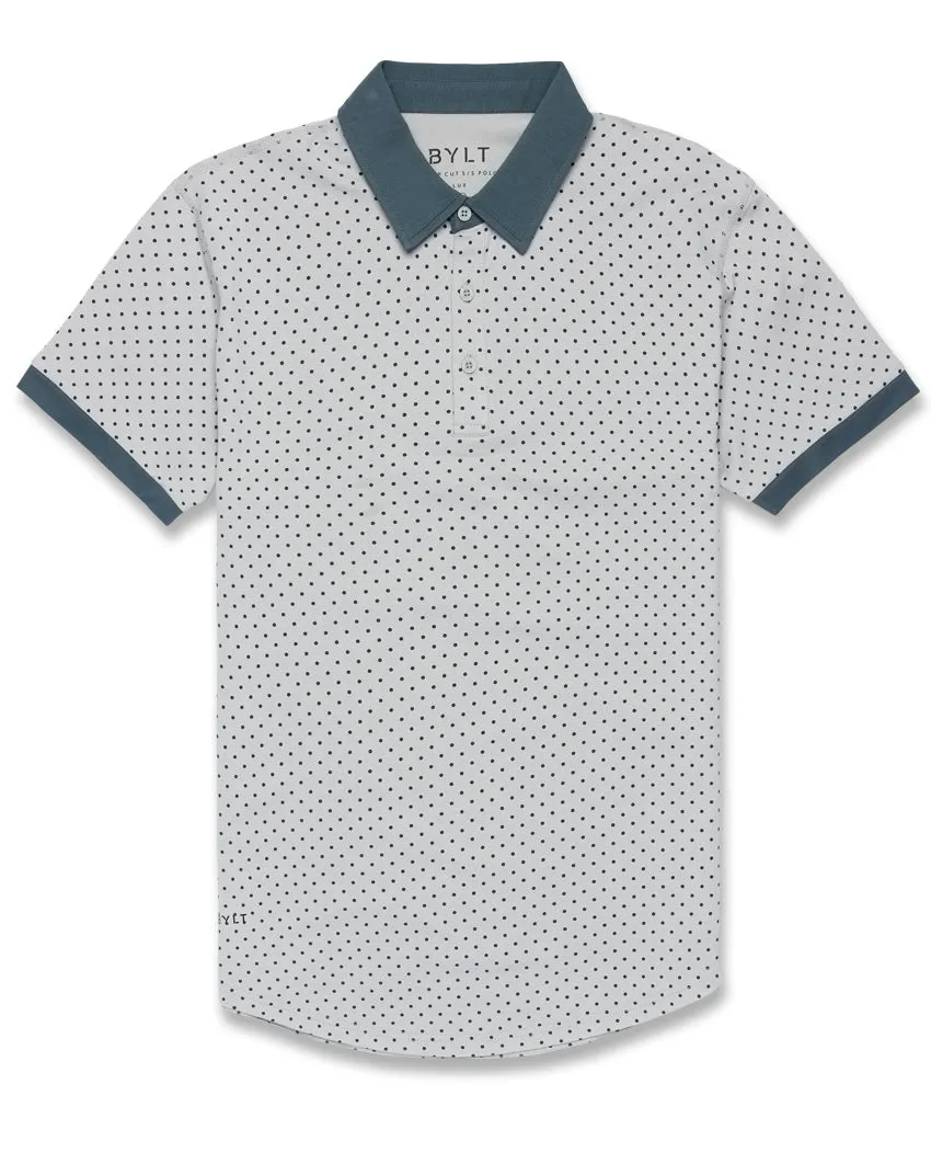 Drop-Cut: LUX Dotted Polo <!-- Size XXL -->