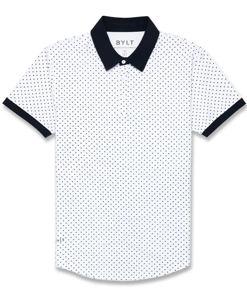 Drop-Cut: LUX Dotted Polo <!-- Size XXL -->