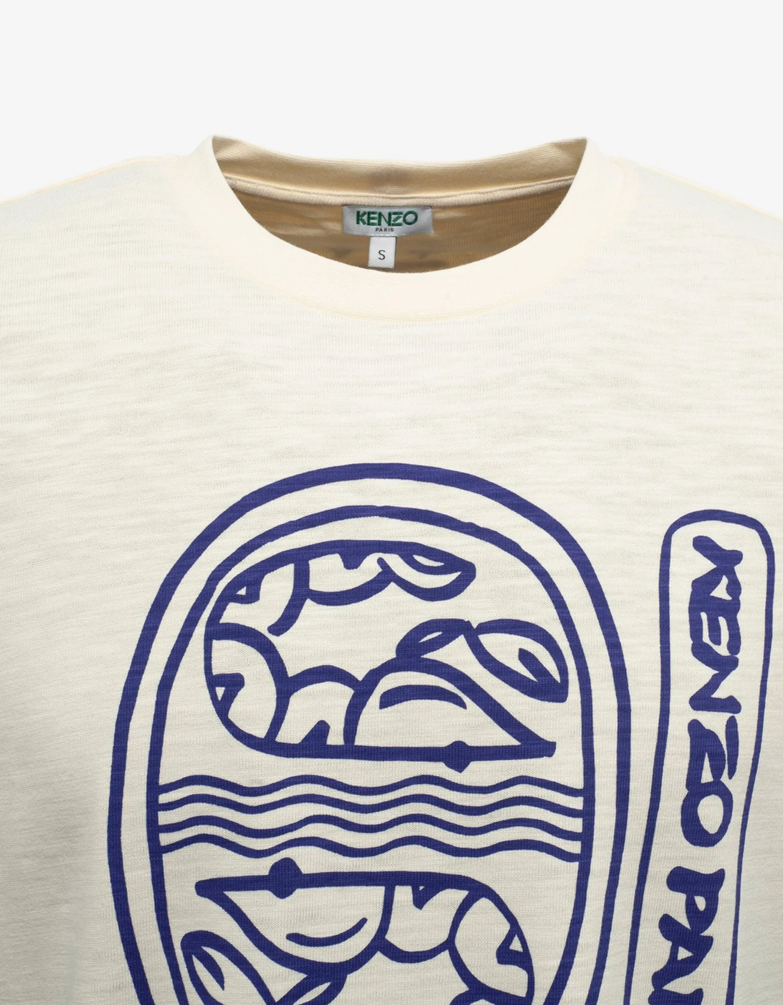 Ecru Marine Graphic Print T-Shirt