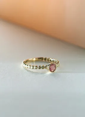 Edie tourmaline october birthstone ring 14k gold