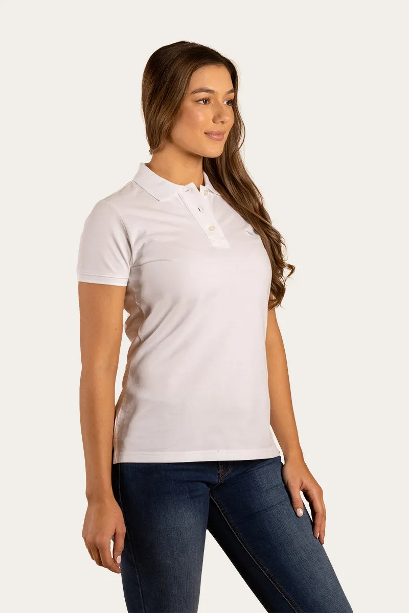 Essential Womens Polo - White