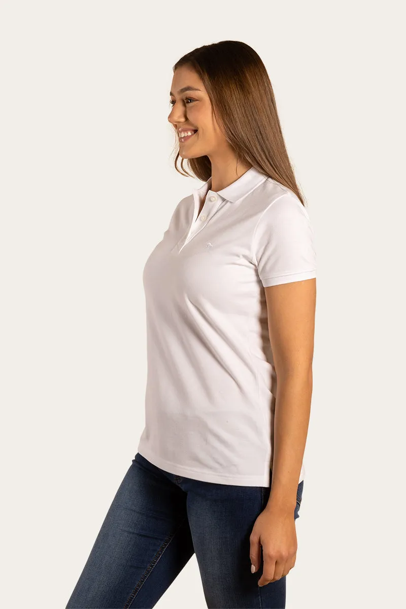 Essential Womens Polo - White