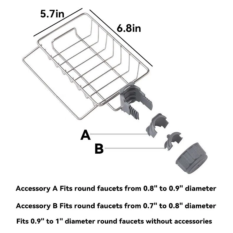 Faucet Storage Rack Sponge Holder