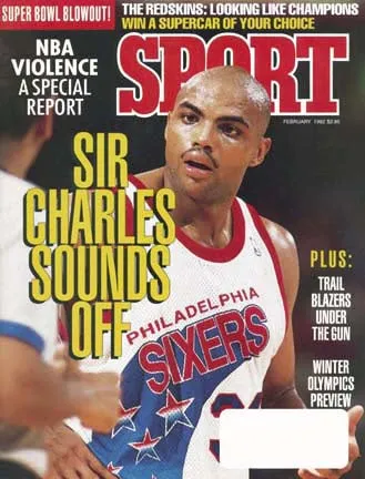 February 1992 Sport Cover (Charles Barkely, Philadelphia 76ers)