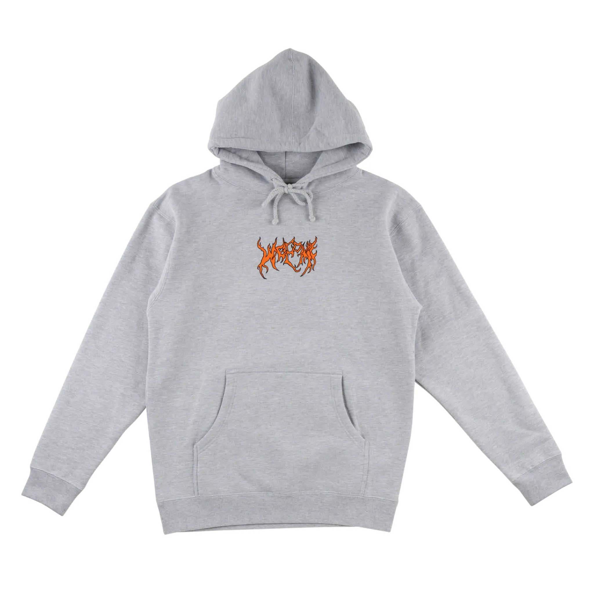 Fire Breather Printed Pullover Hoodie - Heather Grey