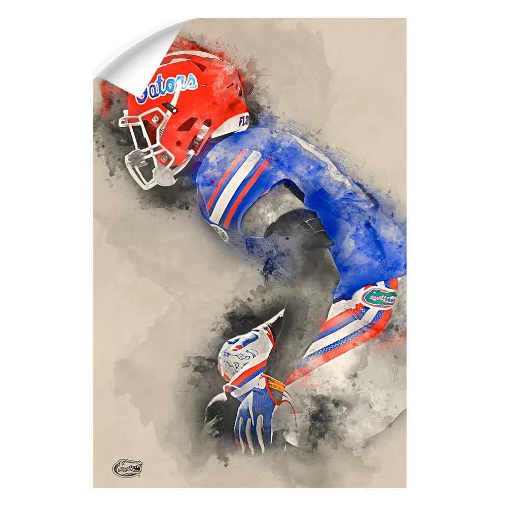 Florida Gators - Gator Defend Watercolor