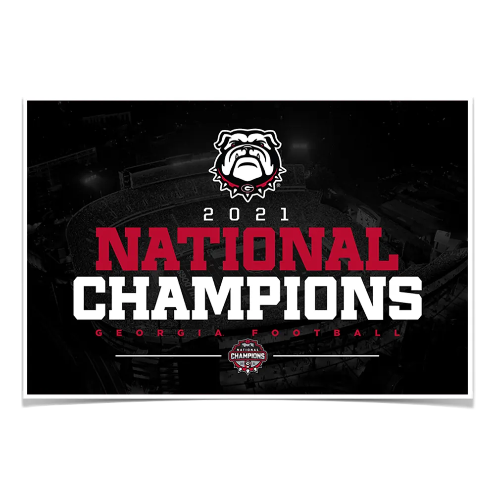 Georgia Bulldogs - 2021 National Champions Georgia Bulldogs