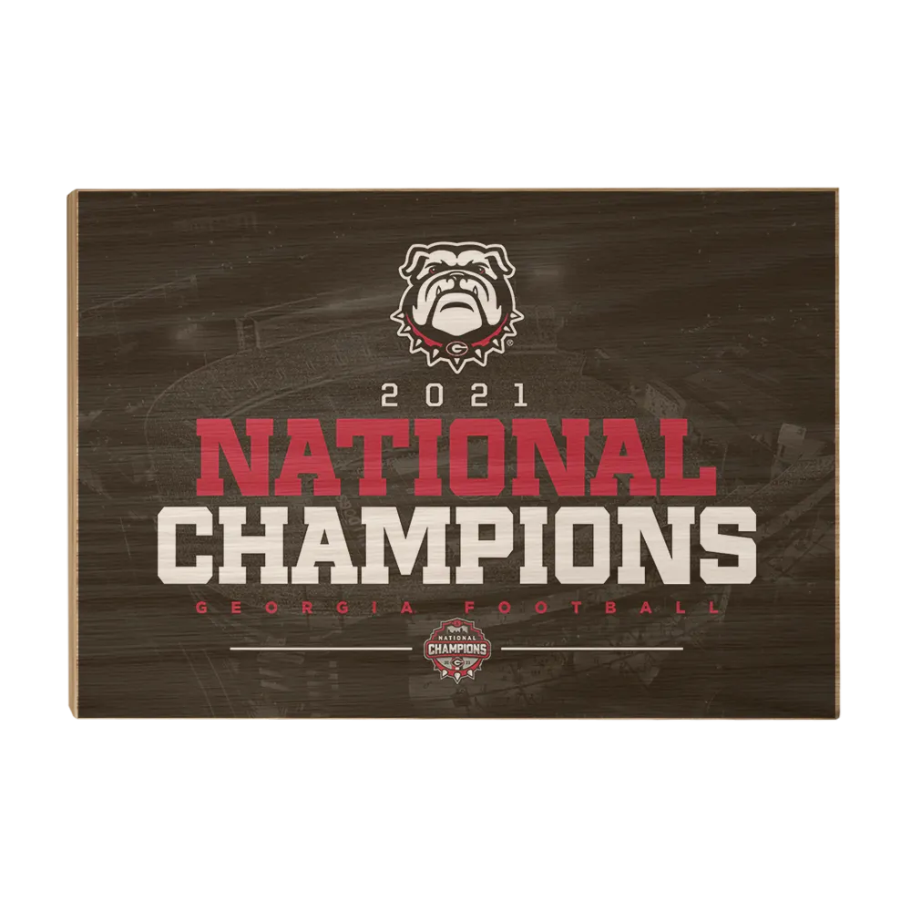 Georgia Bulldogs - 2021 National Champions Georgia Bulldogs