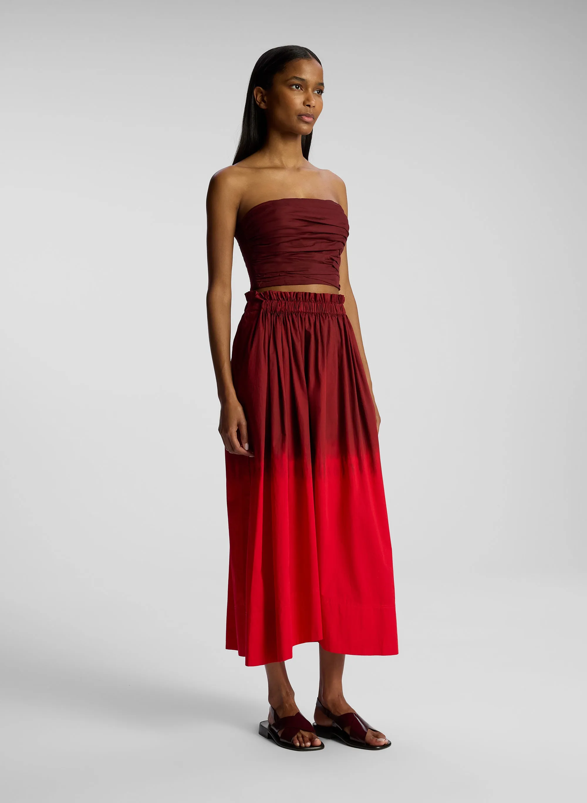 Gina Dip Dye Midi Skirt