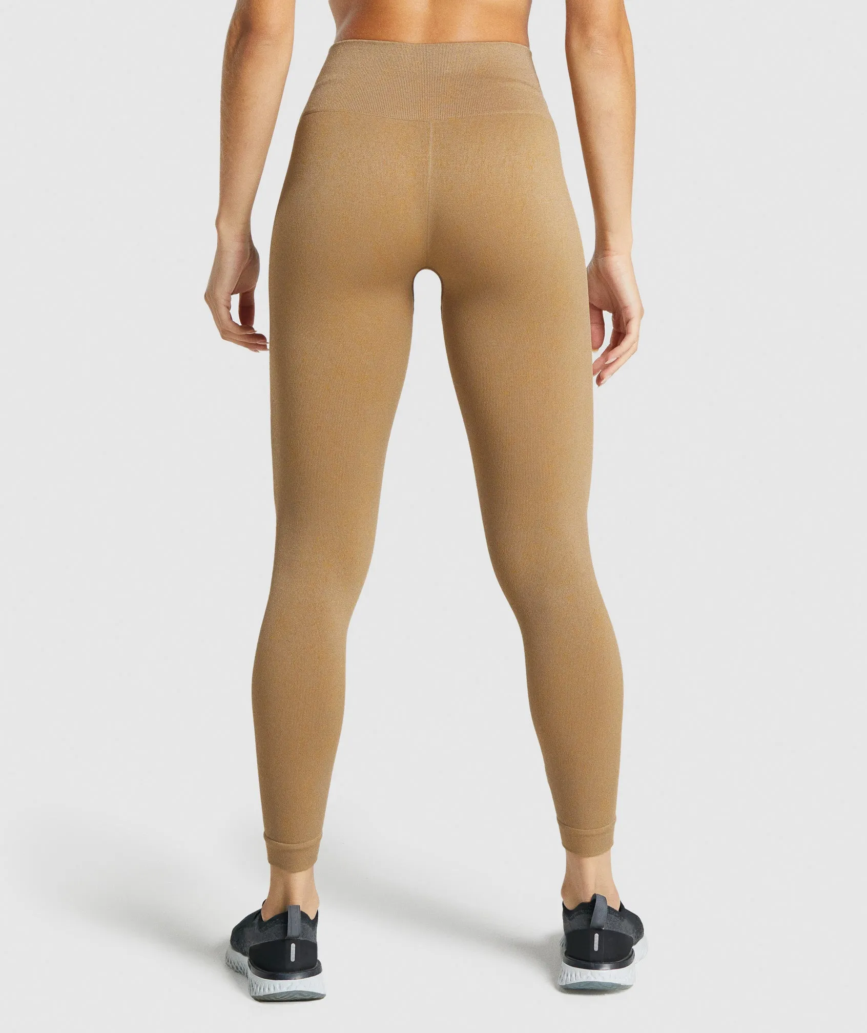 Gymshark Adapt Fleck Seamless Leggings - Mineral | Light Brown