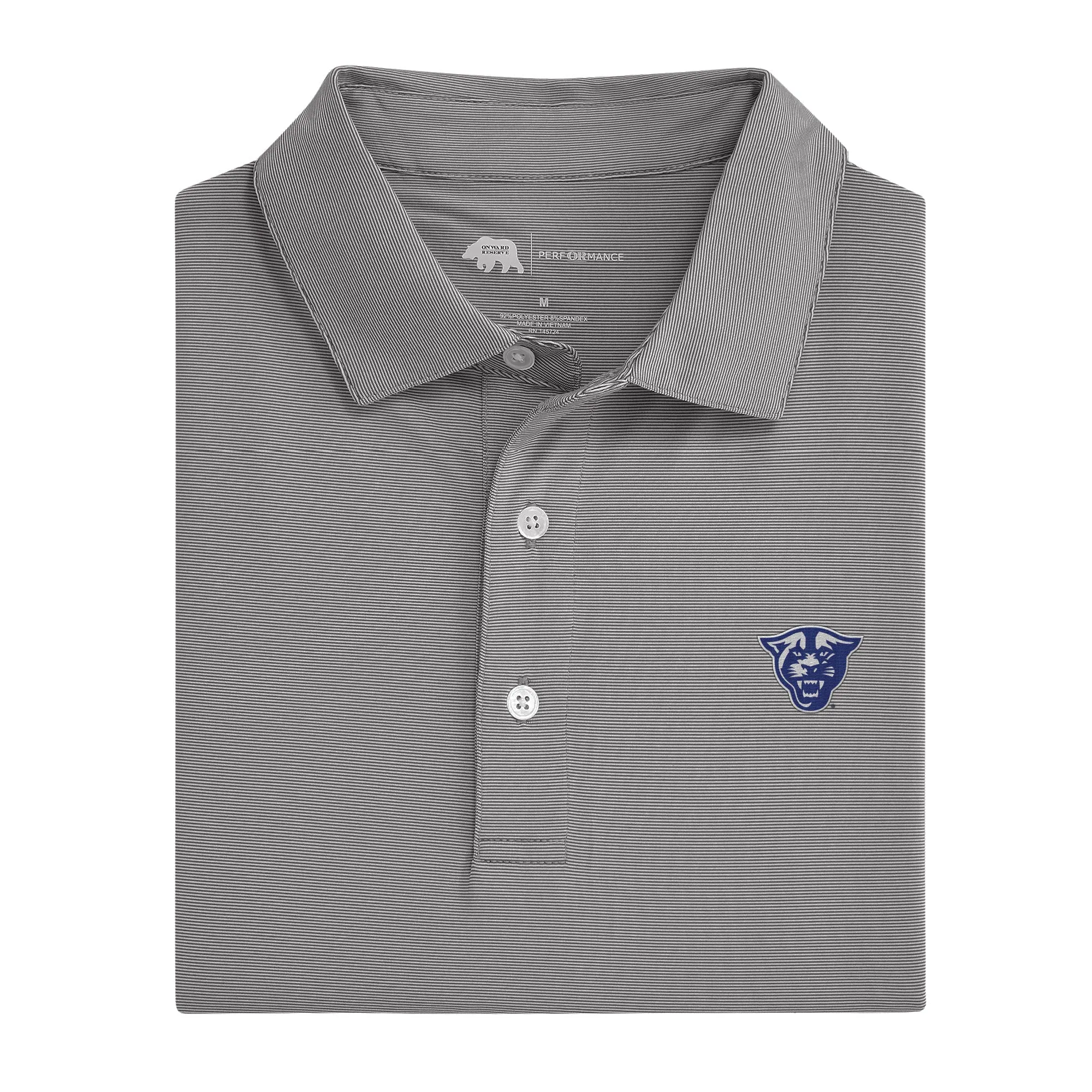 Hairline Stripe GA State Performance Polo