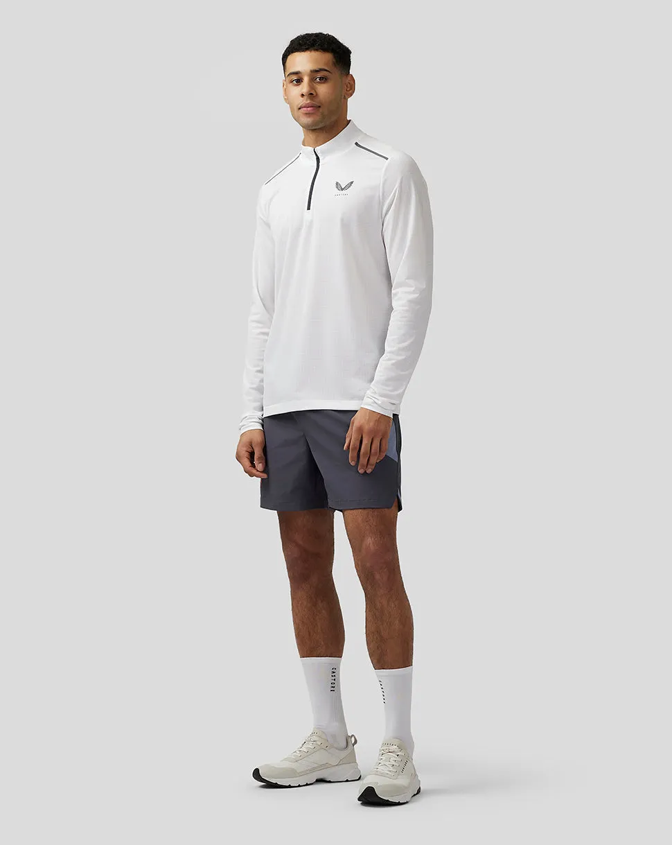 Heren Apex Aeromesh Quarter Zip - Wit