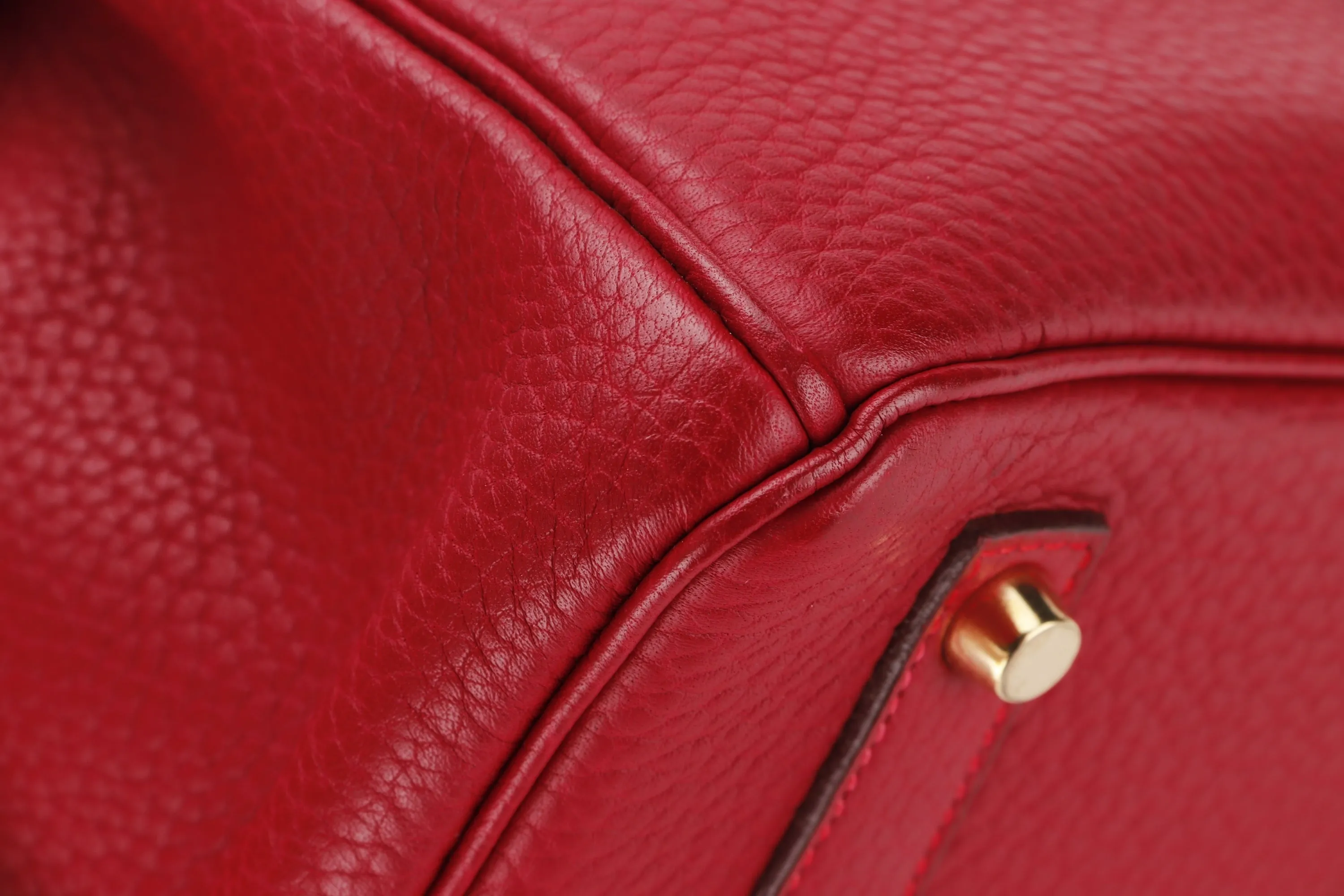 HERMES BIRKIN 35 (STAMP G) ROUGE VERMILLON TOGO LEATHER GOLD HARDWARE, WITH LOCK, KEYS, RAINCOAT & DUST COVER