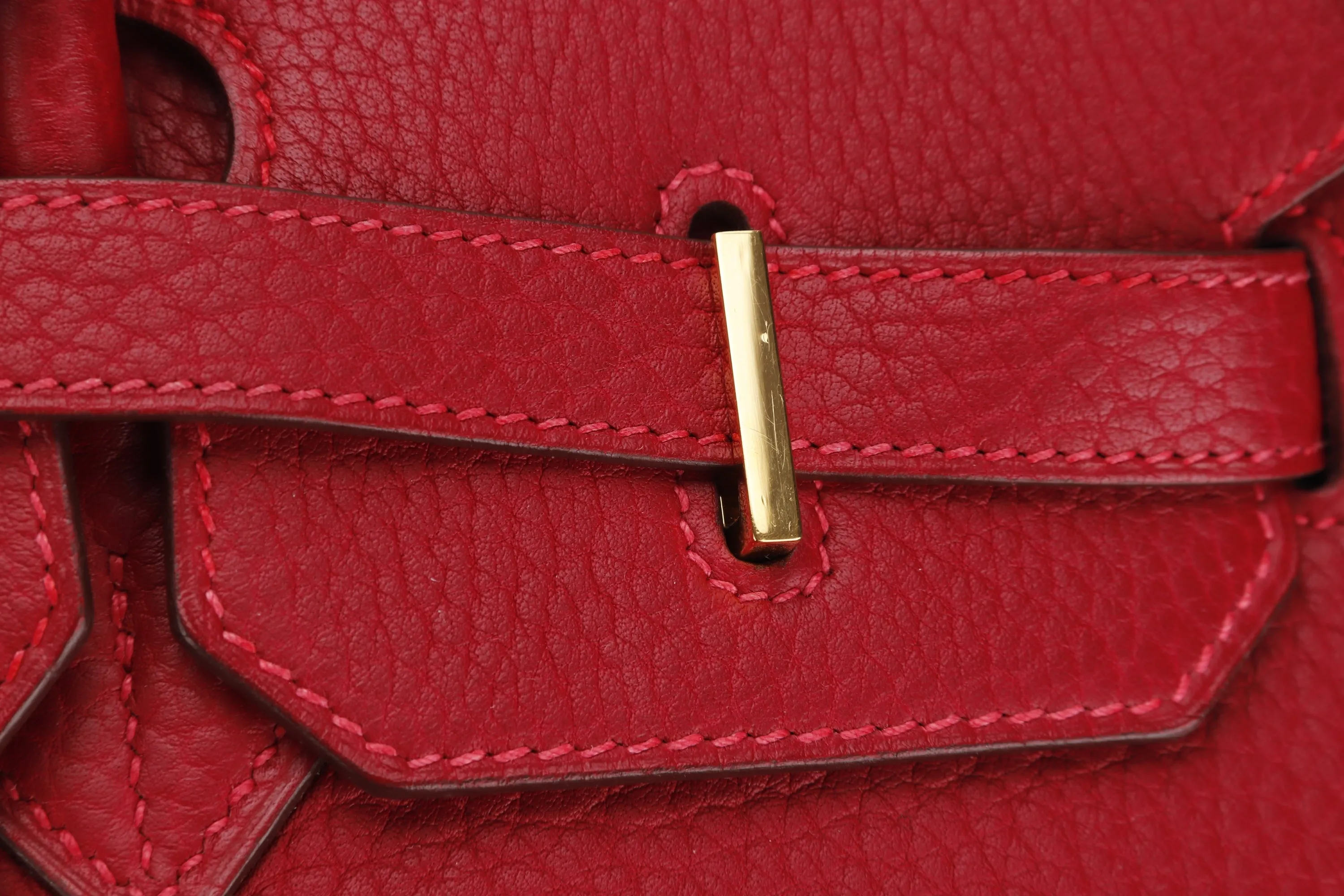 HERMES BIRKIN 35 (STAMP G) ROUGE VERMILLON TOGO LEATHER GOLD HARDWARE, WITH LOCK, KEYS, RAINCOAT & DUST COVER