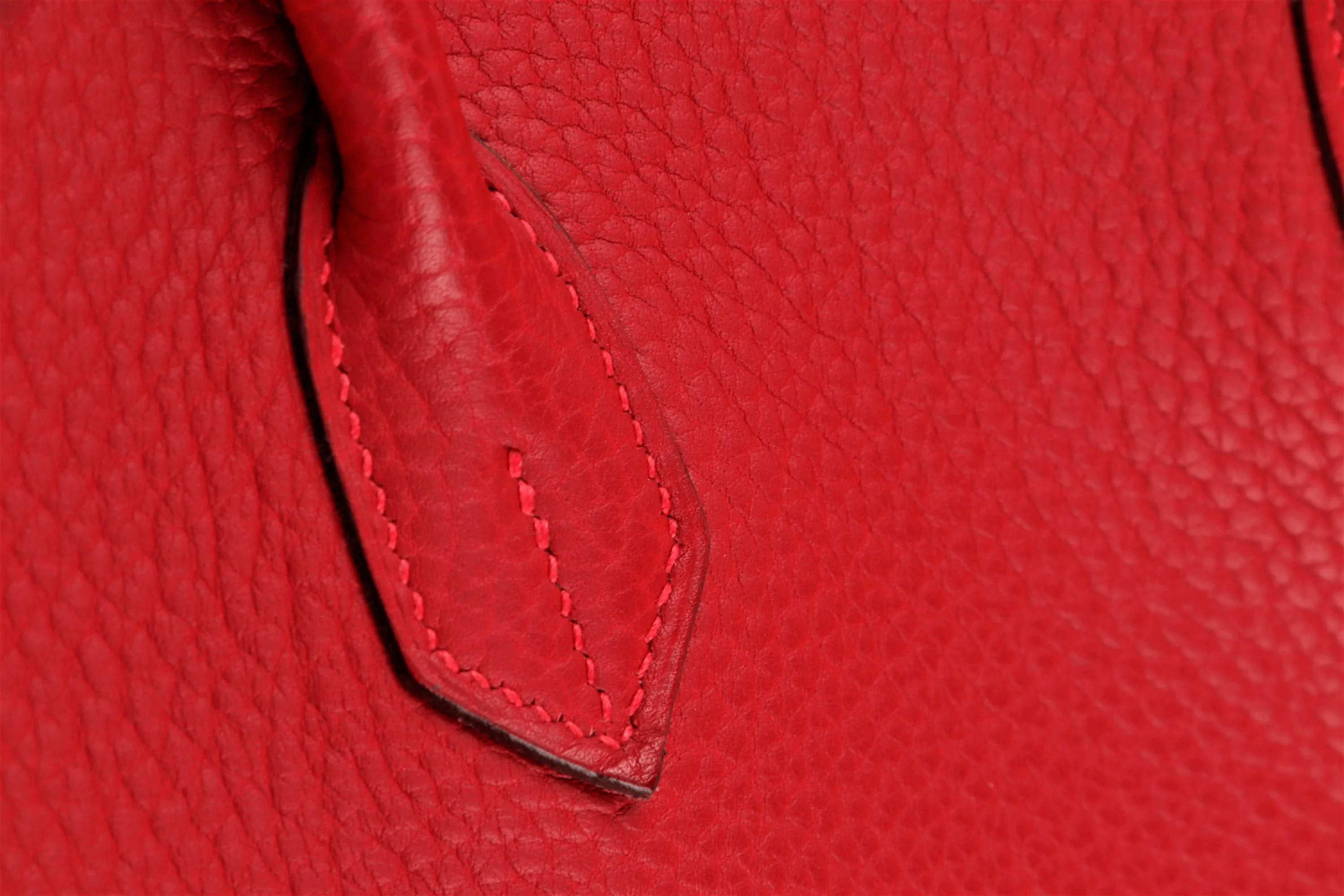 HERMES BIRKIN 35 (STAMP G) ROUGE VERMILLON TOGO LEATHER GOLD HARDWARE, WITH LOCK, KEYS, RAINCOAT & DUST COVER