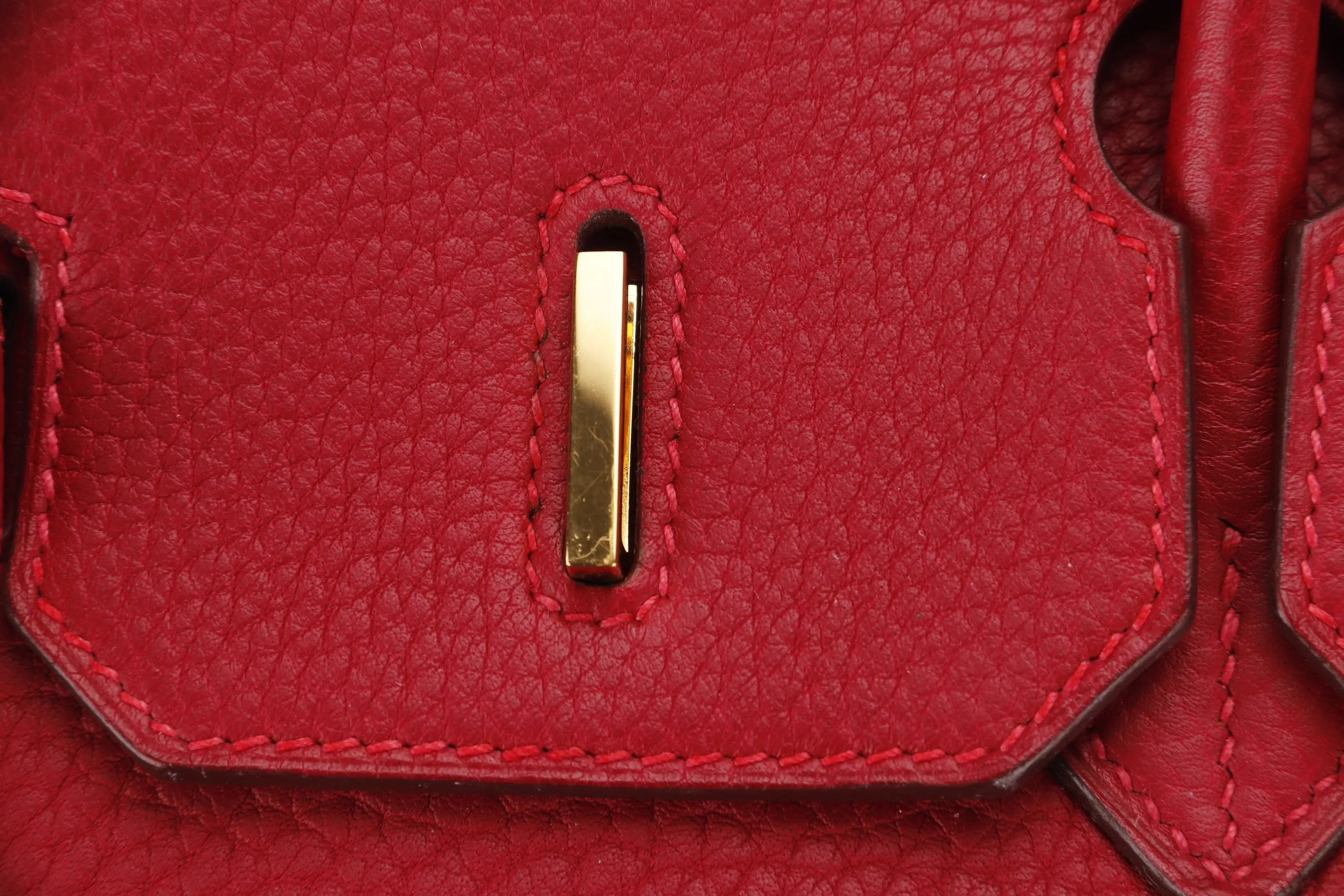 HERMES BIRKIN 35 (STAMP G) ROUGE VERMILLON TOGO LEATHER GOLD HARDWARE, WITH LOCK, KEYS, RAINCOAT & DUST COVER