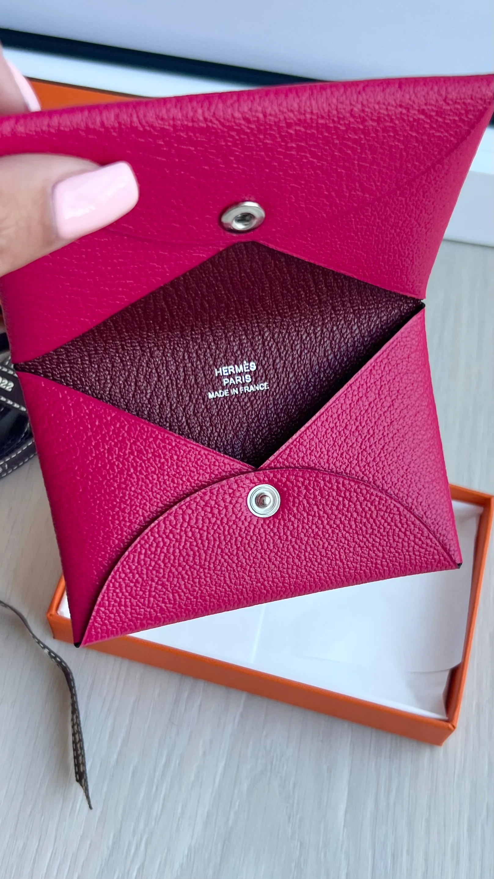 Hermes Calvi Card Holder