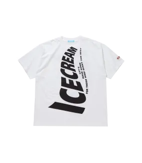 ICECREAM LOGO T-SHIRT - WHITE