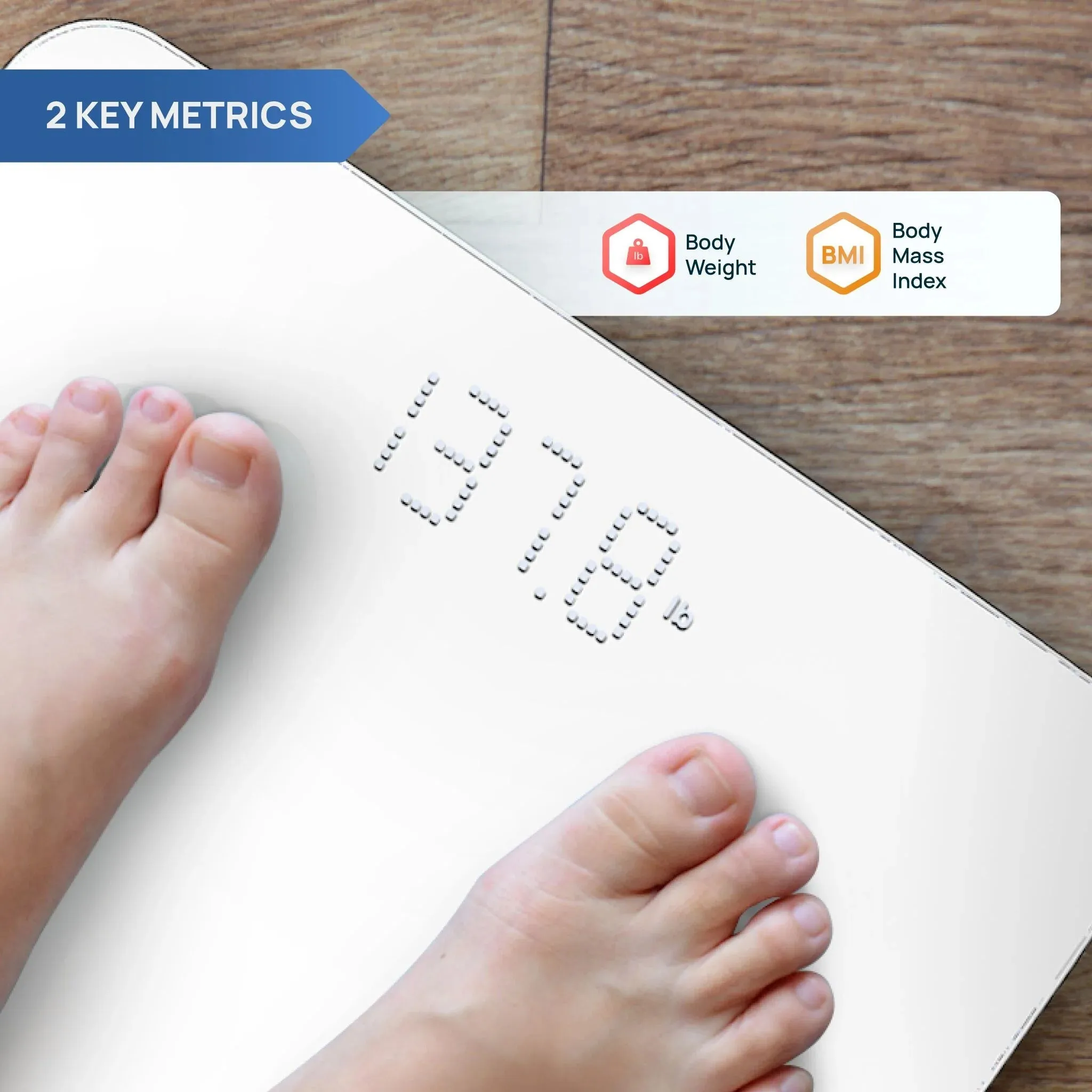 INEVIFIT Bluetooth Digital Smart Bathroom Body Weight Scale