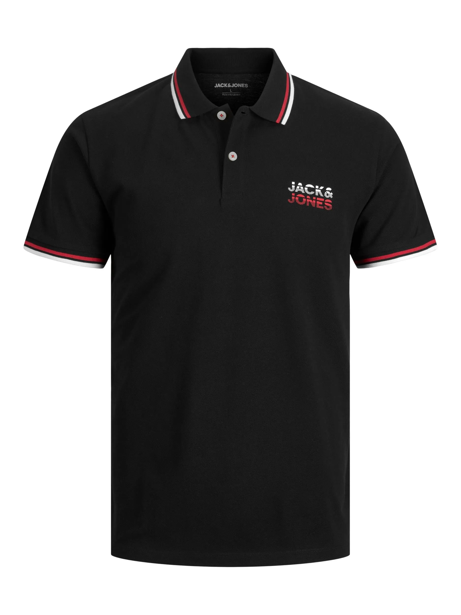 Jack & Jones Atlas Black Polo Shirt Black