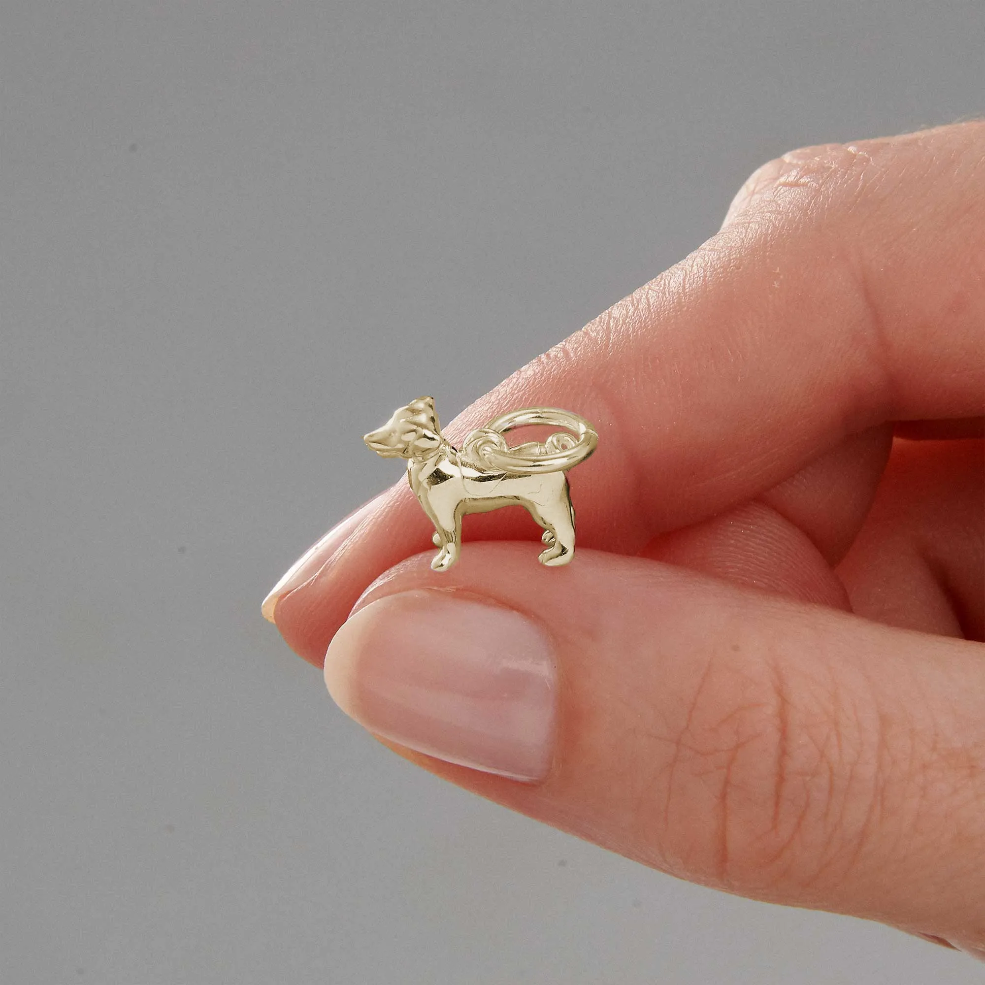 Jack Russell Terrier Solid Gold Dog Charm