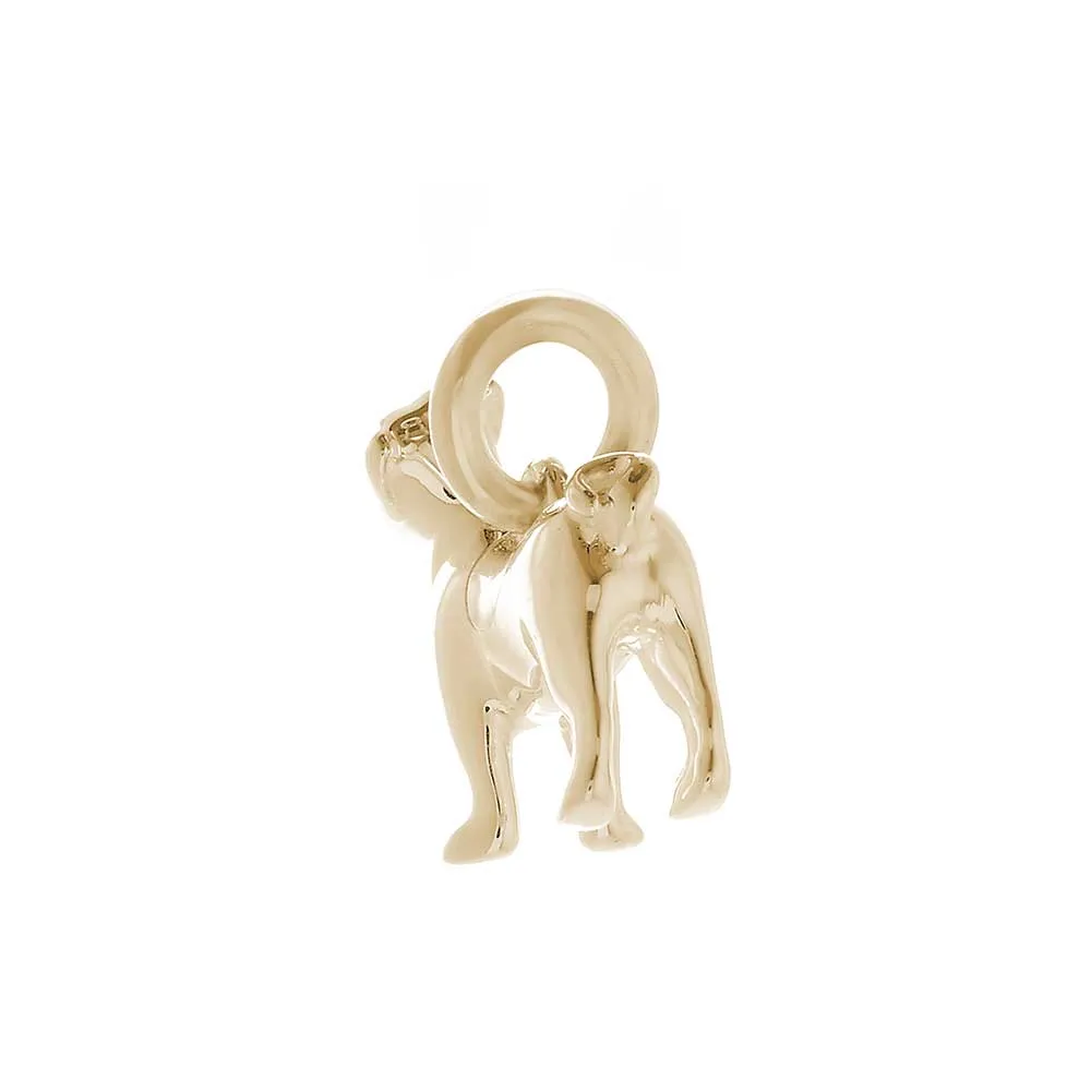 Jack Russell Terrier Solid Gold Dog Charm