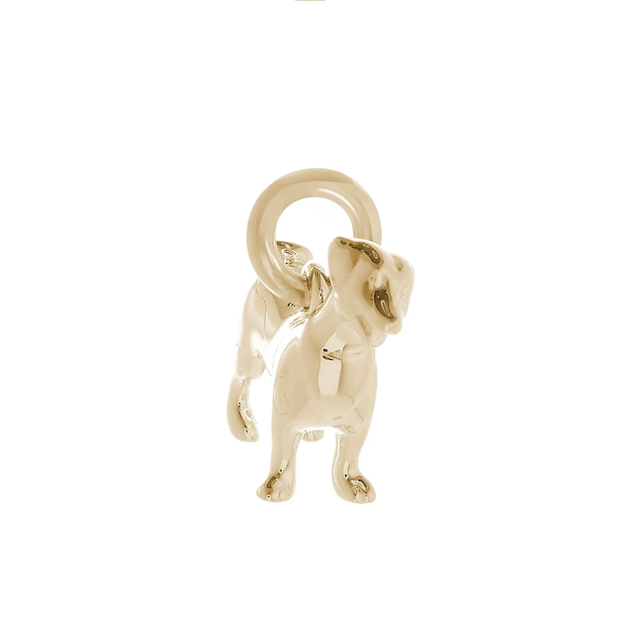 Jack Russell Terrier Solid Gold Dog Charm