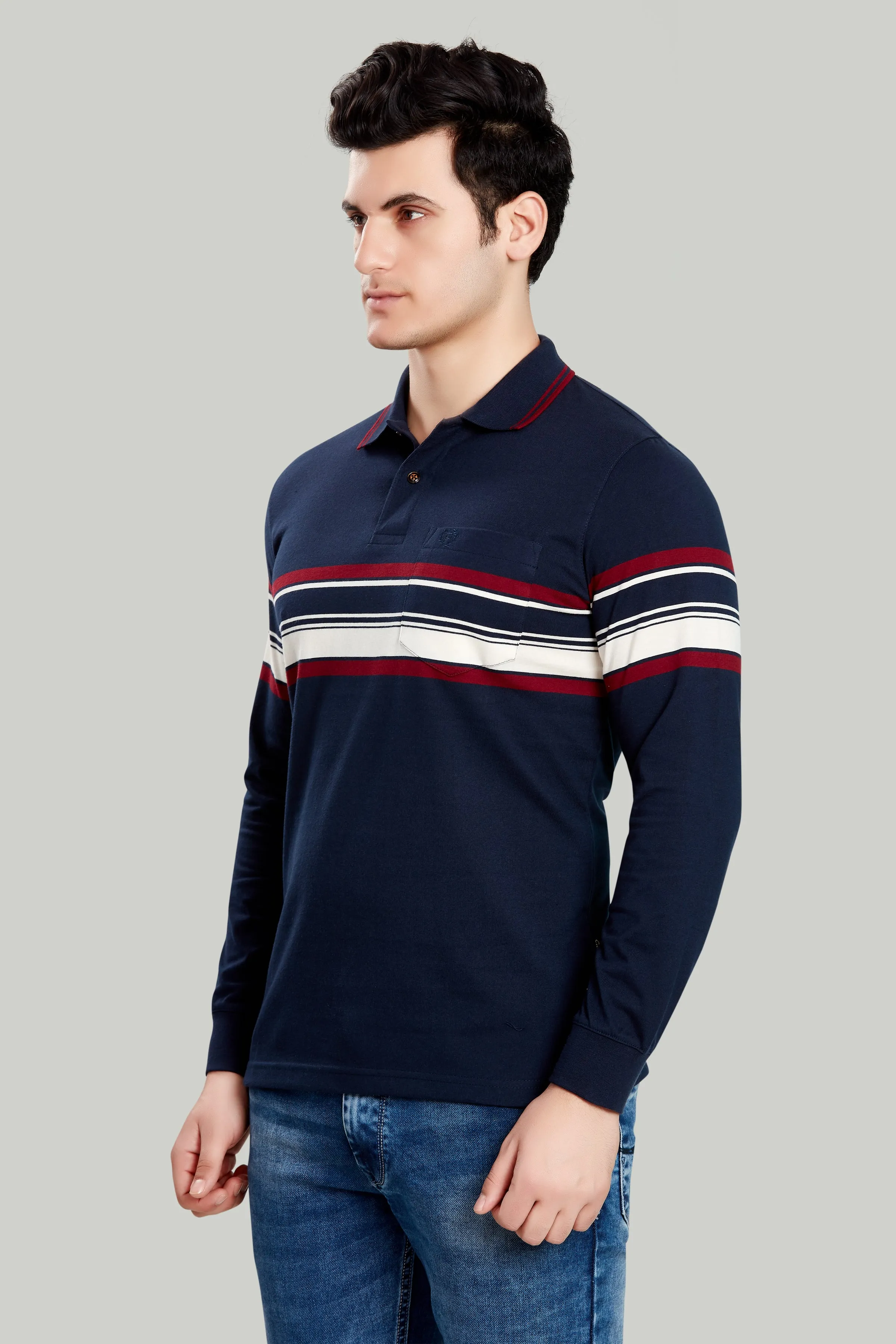 Jersey Stripe Polo