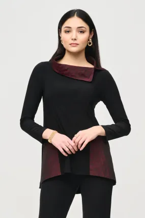 Joseph Ribkoff Black/Red Tunic Style 243195-250