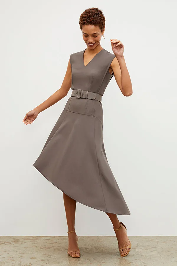 Kelsey Dress - Sharkskin :: Mink