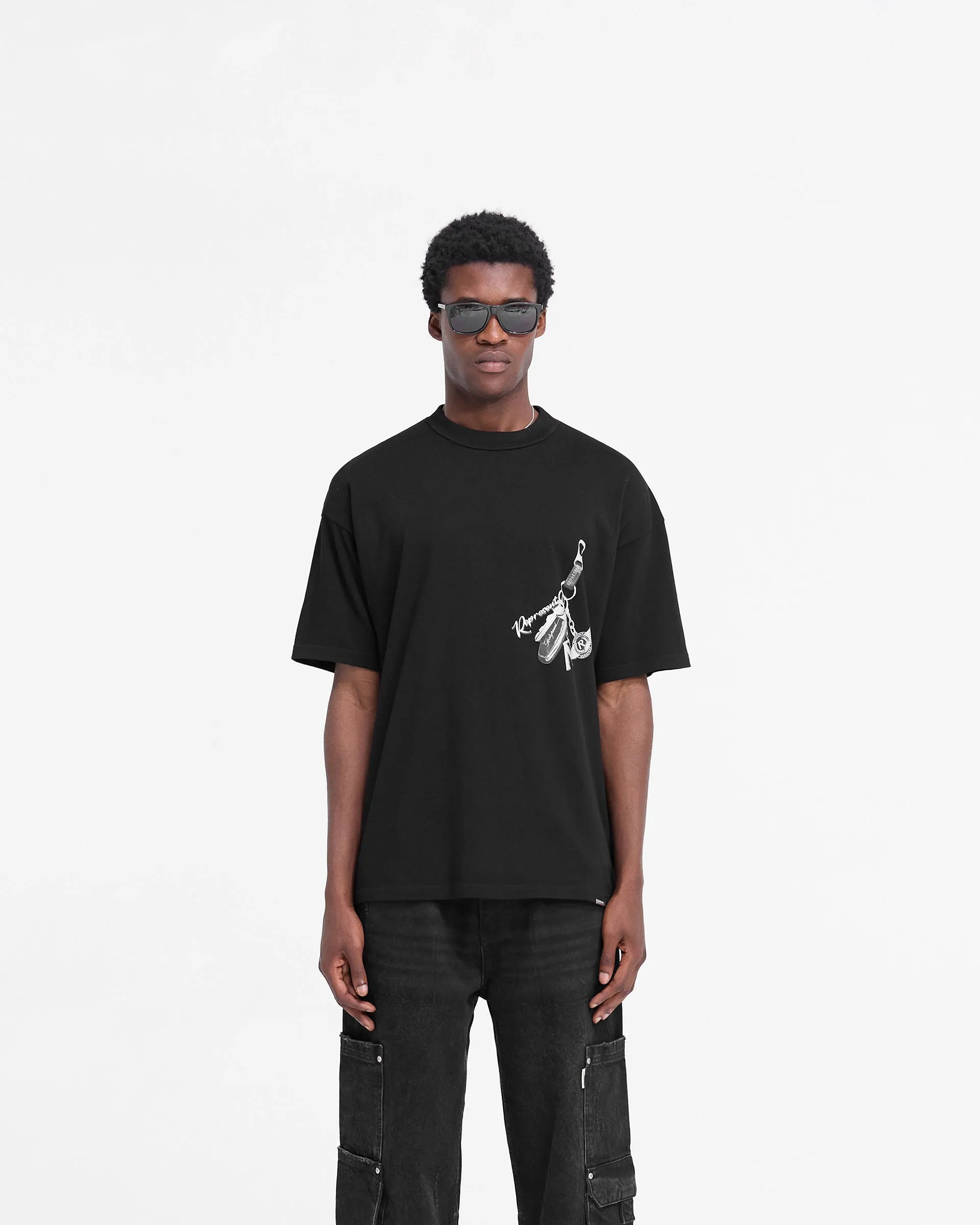 Keys To The Club T-Shirt - Jet Black